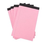 BESPORTBLE 4pcs A5 Tearable Lined Notepad Paper Notepad Lightweight Practical Functions and Easy to Carry Design Red Paper for Office Workers and Students for Office Use