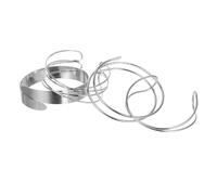 BESPORTBLE 4pcs Adjustable Geometric Alloy Arm for Women Unique Open Bangle Bracelets with Smooth Polished Finish Tarnish Resistant Jewelry for Daily Wear and Fashion Enthusiasts
