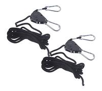 BESPORTBLE 4pcs Adjustable Heavy Duty Rope Hanger with Reinforced Metal Gears for Grow Light Fixtures Clip Hangers for Indoor Plants and Gardening