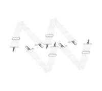 BESPORTBLE 4pcs Adjustable Nylon Drum Strap Sling for Snare African Drums Durable Shoulder Belt for Marching Band Easy Buckle System for Quick Instrument Changes