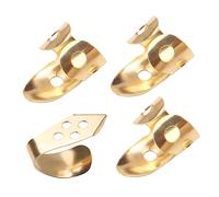 BESPORTBLE 4Pcs Adjustable Thumb Picks for Guitar and Banjo Comfortable Finger Plectrum for Enhanced Control and Nail Protection Design Smooth Playing