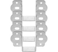 BESPORTBLE 4pcs Adjustable U Shaped Bed Frame Brackets for Metal Bed Rail Fitting Stainless Steel Construction and Easy Installation Precision Design in Personal and Guest Accommodations