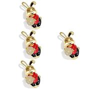 BESPORTBLE 4pcs Adorable Bunny Brooch Pin for Women Cute Animal Corsage Clip for Jackets Bags Hats for Birthdays Mother Day and Holidays Zircon Design
