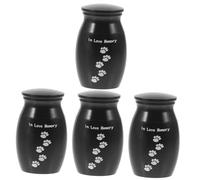 BESPORTBLE 4pcs Alloy Pet Urn for Dog and Cat Ashes Keepsake Container Lid Memorial Cinerary Casket for Pets Strong and Sturdy for Preserving Memories and Ashes