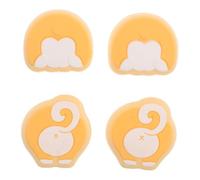 BESPORTBLE 4pcs Anti-skid Silicone Joystick Thumb Grip Covers for Compatible Switch Controller, Cute Corgi Butt Design, Replacement Analog Stick Caps for Gaming Control