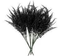 BESPORTBLE 4PCS Artificial Black Fern Leaf Plant Fake and Realistic Plastic Wedding Shop Background Decoration Halloween Home Decor, 17.32inch