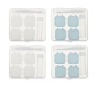 BESPORTBLE 4Pcs Assorted Color Cosmetic Lens Cases Durable Eye Care Holders for Travel Outdoor Activities for Sighted Friends and Family Compact Contacts Storage Box