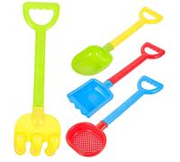 BESPORTBLE 4pcs Beach Sand Digging Set Large Hourglass Tools for Outdoor Party Play Safe Mini Sand Sculpting Kit for Boys Random Color