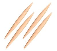 BESPORTBLE 4pcs Beech Rolling Pins Smooth Tapered Dough Rolling Rods for Pastry Pizza Noodles Dumpling Skin Non Toxic Kitchen Baking Tools with Rounded Edges Easy to Clean