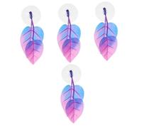 BESPORTBLE 4pcs Betta Leaf Hammock Cup for Fish Tanks Artificial Betta Leaf Pad for Resting and Lifelike Water Grass Design Comfort