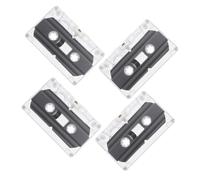 BESPORTBLE 4Pcs Blank Cassette Tape DIY Recording Tape 30-Minute Empty Audio Set for Crafting and Wall Decoration