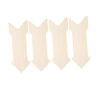 BESPORTBLE 4pcs Blank Directional Wood Signs Unfinished Arrow Shape Cutouts DIY Painting Craft Board Wall Art Plaque Hanging Farmhouse Garden Wedding Graduation Direction Sign