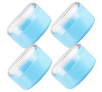 BESPORTBLE 4pcs Body Powder Puff and Container Set Gentle Loose Powder Dispenser with Soft Puff for Care Easy One Handed Use Suitable for Humid Summer Home Use