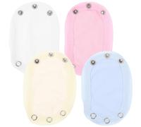 BESPORTBLE 4Pcs Bodysuit Extenders Cotton Snap Extenders for Jumpsuits Soft Breathable for Boy Girl Outfits Easy to Use for Everyday Wear