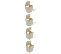 BESPORTBLE 4pcs Box Bird Hatching Breeding Box Birds Decor Birdcage Bird Cages Small Birds House Sleeping Nest Sparrows Nest Birds Supplies Parakeet Cage Decorative Bird House Plastic Beige