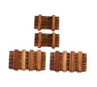 BESPORTBLE 4pcs Brain Teaser Puzzle Boxes for Developing Plaything Large Small Lock Cubes Problem Solving for Boys and Interaction Game