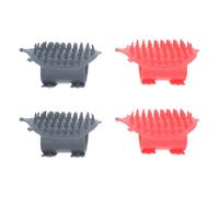 BESPORTBLE 4pcs Cat Face Scratchers with Adjustable Strap and Buckle System, Dual Function Abs Grooming Combs for Kittens, for Chair Legs and Couch Corners in Bedroom Or Living Room