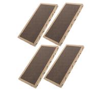 BESPORTBLE 4pcs Cat Scratching Mat Sisal Corrugated Cardboard Claw Scratcher for Indoor Cats Protect Couch Corner