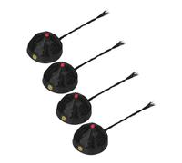 BESPORTBLE 4pcs Chinese Qing Emperor Hat Costume Headwear with Ponytail Lightweight Nylon Traditional Oriental Party Cosplay Caps for Adults Drama Performance