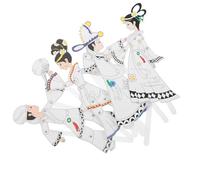 BESPORTBLE 4pcs Chinese Shadow Puppet Kit for DIY Hand-painted Craft Beginner-friendly Traditional Character Puppetry Crafting Educational Arts and Cultural for Boys