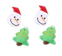 BESPORTBLE 4pcs Christmas Dog Toys Soft Molar Toys Catnip Teething for Puppies Freezable