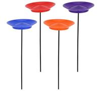 BESPORTBLE 4pcs Circus Performance Rotating Plate - Rotating Plate With Hand Stick - Circus Performance Props Toys - Juggling Sensory Toy For Family Fun