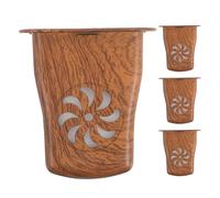 BESPORTBLE 4pcs Classical Guitar Humidifier with Sponge for Soundhole Moisture Control, Deep Wood Grain Color, Non-drip Design for Acoustic and Folk Guitar Crack Prevention