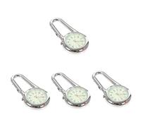 BESPORTBLE 4pcs Clip Digital Watch for Men Survival Watch Glow Dark Hands Belt Loop for Nurses