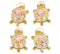 BESPORTBLE 4pcs Colorful Turtle Figurines Ocean Animal for Swimming Bath Pool Birthday Parties for Sensory Play Turtles for Boys Creative