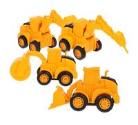 BESPORTBLE 4pcs Construction Vehicle Set Realistic Excavator Truck Models for Boys Ages Enhancing Creativity Imagination Through Play for