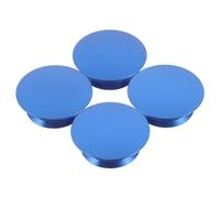 BESPORTBLE 4PCS Crank Arm Dust Cover Mountain Bike Crankset Dust Cover with Rubber Ring Aluminum Alloy Hollow Integrated Center Shaft Cap for Bike