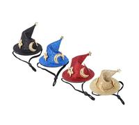 BESPORTBLE 4pcs Cute Halloween Pet Hats Adorable Costume Accessories for Hamsters Guinea Pigs and Pets Festive Decorations for Parties and Cosplay Events