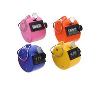 BESPORTBLE 4Pcs Cute Handheld Mini Clicker Counter for Accurate Statistics Sports and Office Colorful Design Lightweight and Portable for Easy Counting
