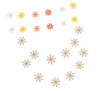BESPORTBLE 4pcs Daisy Garland Party Banner Girl Birthday Decorations Artificial Flower for Classroom Celebrations White Red Yellow Easy to Hang Create Festive Atmosphere