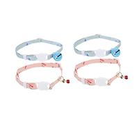 BESPORTBLE 4pcs Decorative Kitten Collar for Cats and Dogs Lightweight Pet Neck Ornaments Bell for Parties and Everyday Wear Cherry Bell