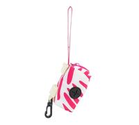 BESPORTBLE 4pcs Dog Poop Bag Storage Bag Dog Treats Container Hanging Bag Dispenser Handheld Poop Bag Holder Doggy Trash Bag Holder Dog Waste Bag Holder Outdoor Accessories Fabric Pink