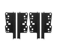 BESPORTBLE 4Pcs Double Din Car Stereo Installation Kit with Mounting Brackets for Compact Sedan Models - Dash Radio Trim Bezel Frame for Audio System Upgrade