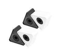 BESPORTBLE 4Pcs Durable Abs Triangle Microphone Station Versatile Mic Flags for Interviews Broadcasting and Video Studios Professional Mic Accessories for Enhanced Audience