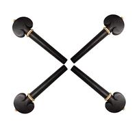 BESPORTBLE 4Pcs Ebony Cello Pegs Solid Wood Cello Shaft Handle Musical Instrument Accessories Enhances Sound Quality Classic Vintage Style