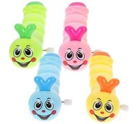 BESPORTBLE 4pcs Educational Caterpillar Funny Retro Wind Up Plaything for Safe and Clockwork Caterpillar for Playtime and Parties Random Color