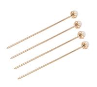 BESPORTBLE 4pcs Elegant Pearl Hair Sticks for Women, Alloy Material with Imitation Pearls, Firmly Attached and Not Easy to Fade, for Daily Life and Dating Hair Accessories