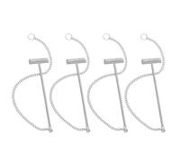 BESPORTBLE 4pcs Emergency Fire Button Smash Hammer for Fire Extinguisher Box and Emergency Call Point Iron Material with Secure Grip for Breaking Glass