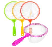 BESPORTBLE 4pcs Ergonomic Grip Butterfly Nets for Boys and Girls Fish Scooper Net for Aquarium Safe Plastic Material