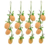 BESPORTBLE 4pcs Fake Realistic Potato Garland Hanging Artificial Vegetable String Lifelike Faux Potato Decor for Farmhouse Kitchen Party Wall Courtyard Decoration