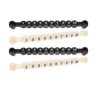 BESPORTBLE 4pcs Foosball Score Counters Set, Portable Table Football Score Keepers with Black and White Grid Markers, Multipurpose Scoring Device for ’ Foosball and Table Game Accessories