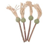 BESPORTBLE 4pcs Funny Catnip Cat Teaser Natural Cat Chew Toy Dental Care Stick for Pet Teeth Cleaning Toy