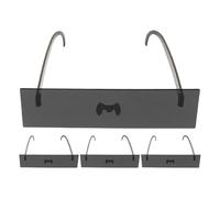 BESPORTBLE 4pcs Funny Party Glasses One- Piece Black Rectangular Eyeglasses Halloween Party Costume Accessory Photo Props 7.07X5.89X1.97in