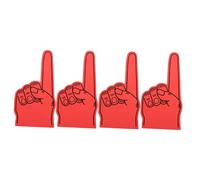 BESPORTBLE 4pcs Giant EVA Foam Fingers Cheerleading Props for Sports Events Baseball Basketball Football Parties Secure Fit Lightweight Team