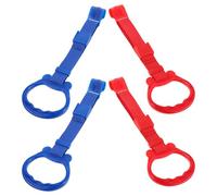 BESPORTBLE 4pcs Gymnastics Rings Preschool Fitness Pull Up Tool for Indoor Exercise Nursery Crib Walking Assistant Stand Rings with Easy Installation and Visual Stimulating Colors
