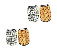 BESPORTBLE 4pcs Halloween Pet Vest for Dogs Comfortable and Breathable Puppy Clothes for Cosplay Parties and Festivities Bat Halloween